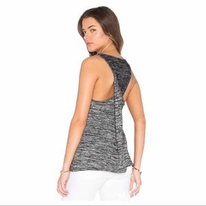 Rag & Bone Gray Twist Back Racerback Tank Top